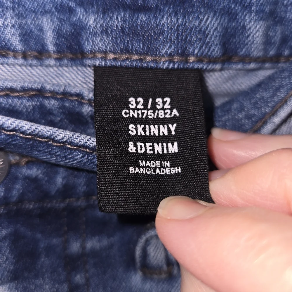 &Denim Men's 32X32 Skinny Jeans